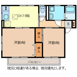 ファミールＦ　Ａの物件間取画像